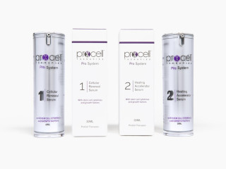 ProCell PRO Cellular Renewal and Healing Accelerator Aftercare Serum Step 1 & Step 2 Set 30ml each